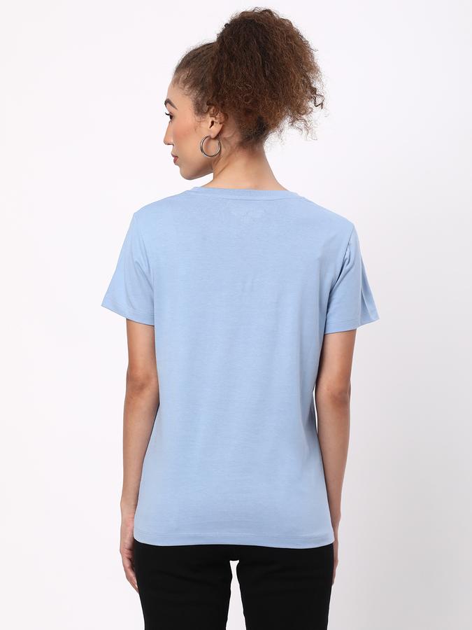 Women Cotton Regular Fit Crew Neck Graphic T-shirt