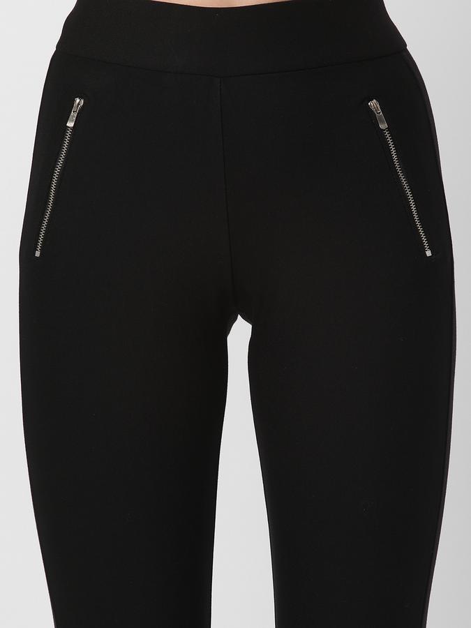 R&B Women Sports Leggings with Zipper Pockets image number 3