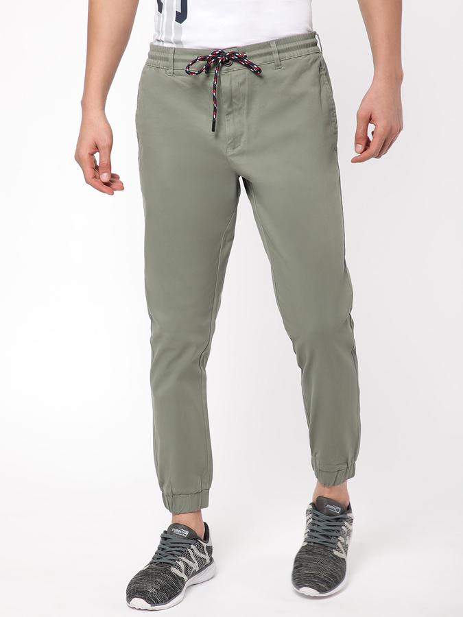 R&B Men Green Trousers image number 0