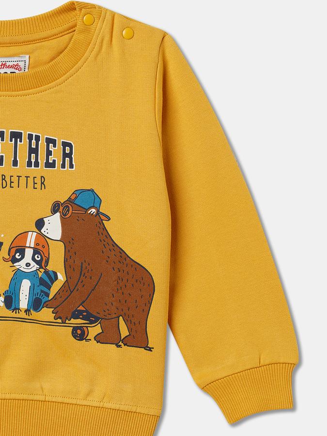 Boys Relaxed Fit Full Sleeve Crew Neck SweaT-Shirt