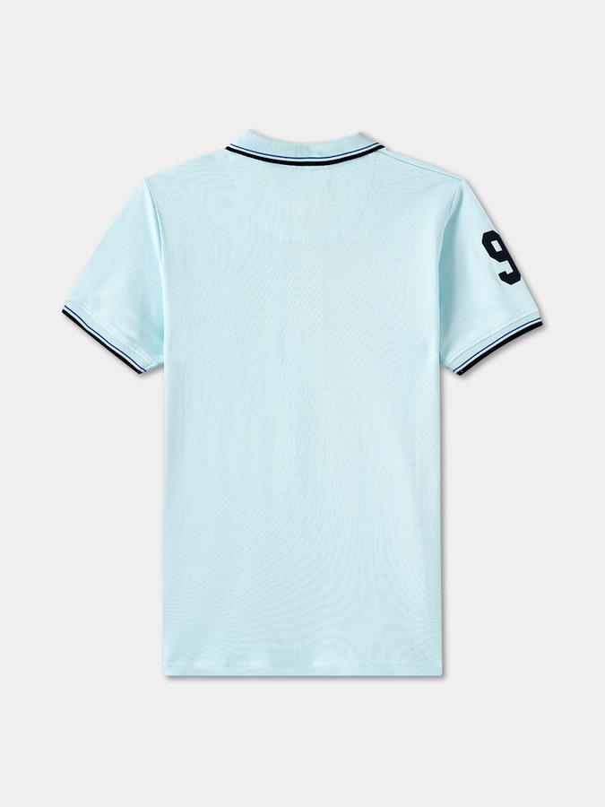 Boys Regular Fit Short Sleeve Polo Collar T-Shirt