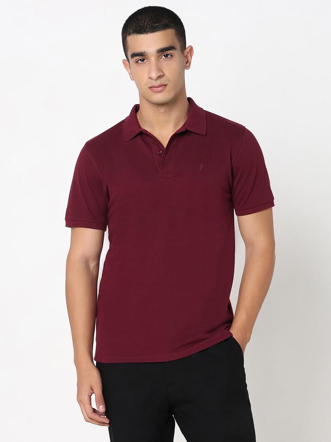 MENS Short Sleeves SOLID POLO WITH DTM EMBROIDERY- DRY FIT image number 1