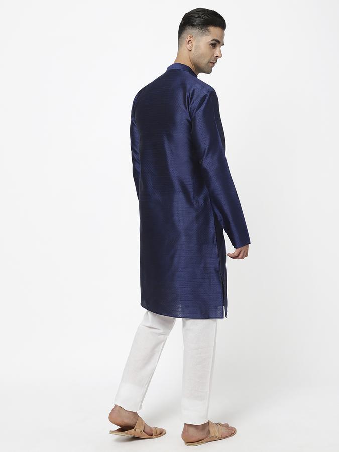 R&B Blue Men Kurtas image number 3