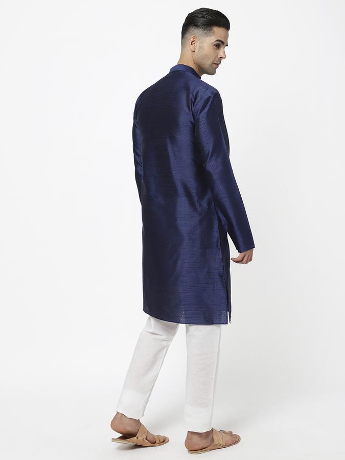 R&B Men Blue Kurtas image number 3