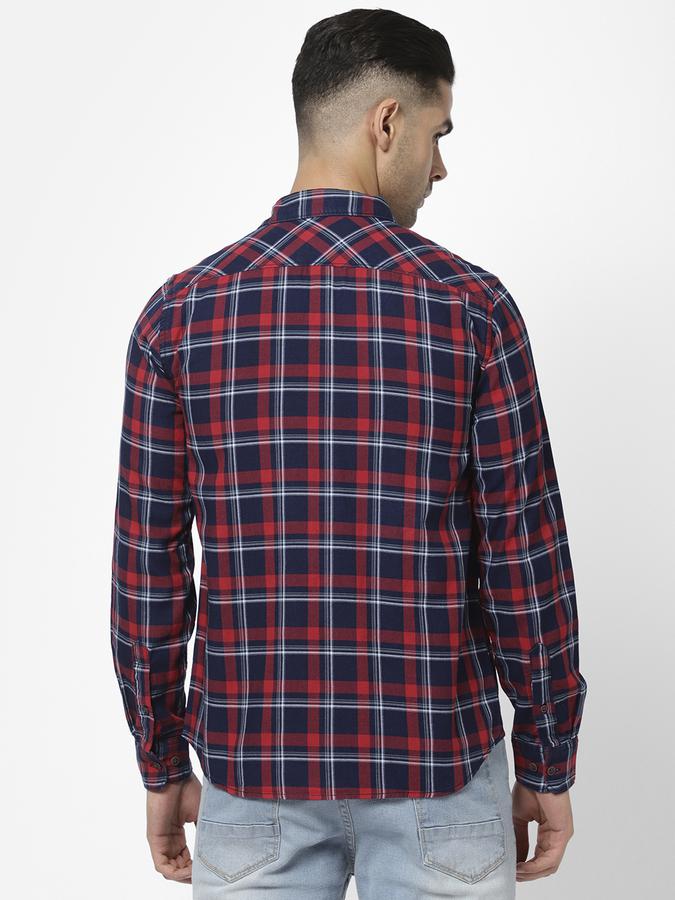 R&B Men Red Casual Shirts image number 2