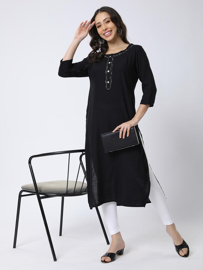 Women Cotton Elasticated Waist Full Length Solid Leggings