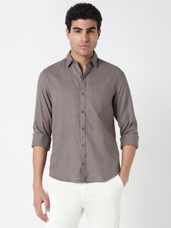 Men Solid Casual Shirt image number 1