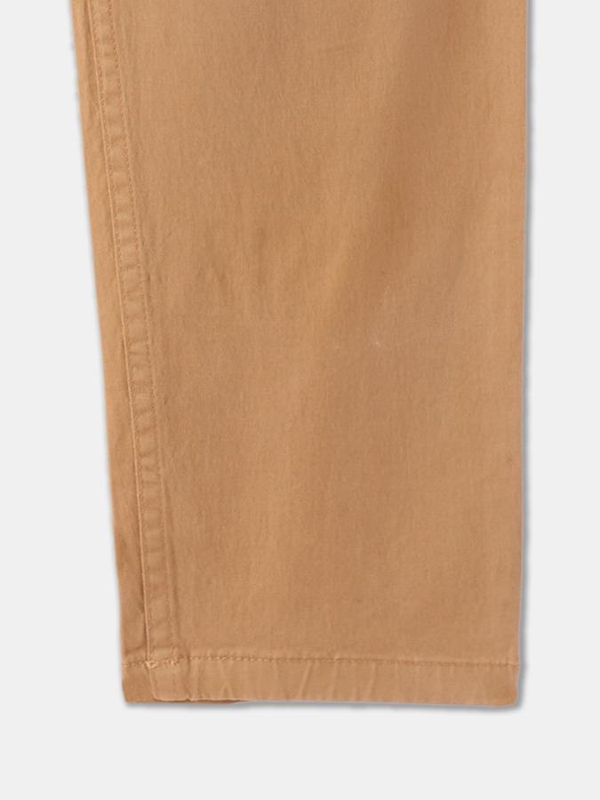 Regular Fit Boys Khaki Trousers image number 3