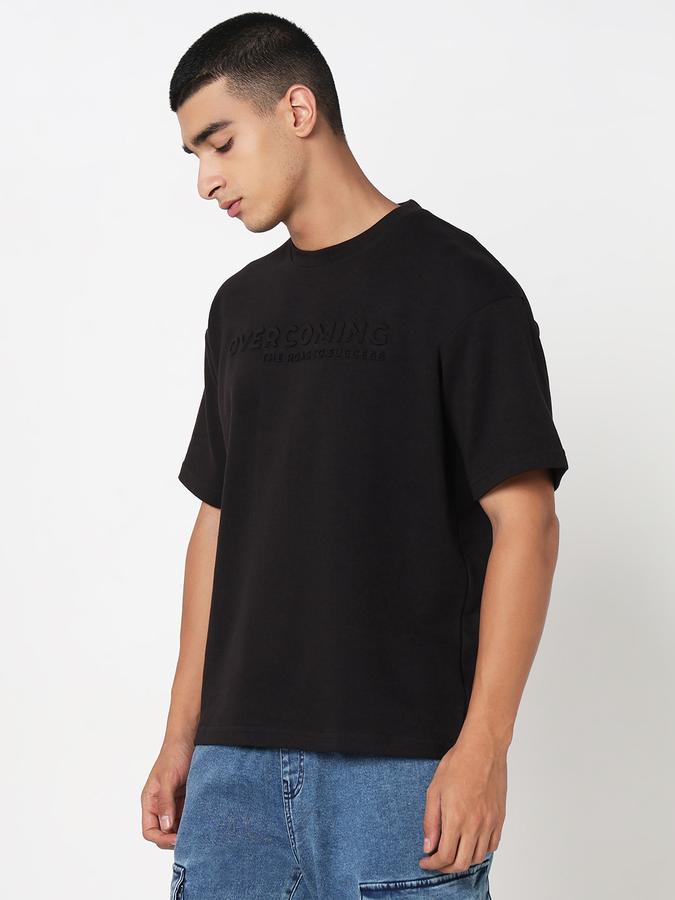 R&B MENS INTERLOCK EMBOShort SleevesED TEE, LOOSE FIT image number 2