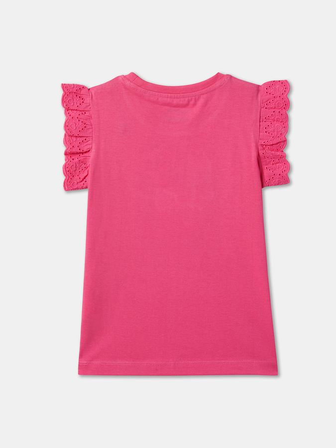 Girl Round-Neck Graphic Print Top image number 1