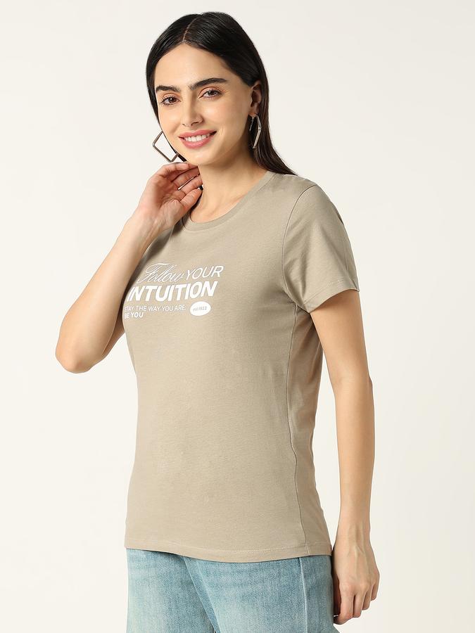 R&B Graphic Print Women Round Neck T-Shirt image number 2