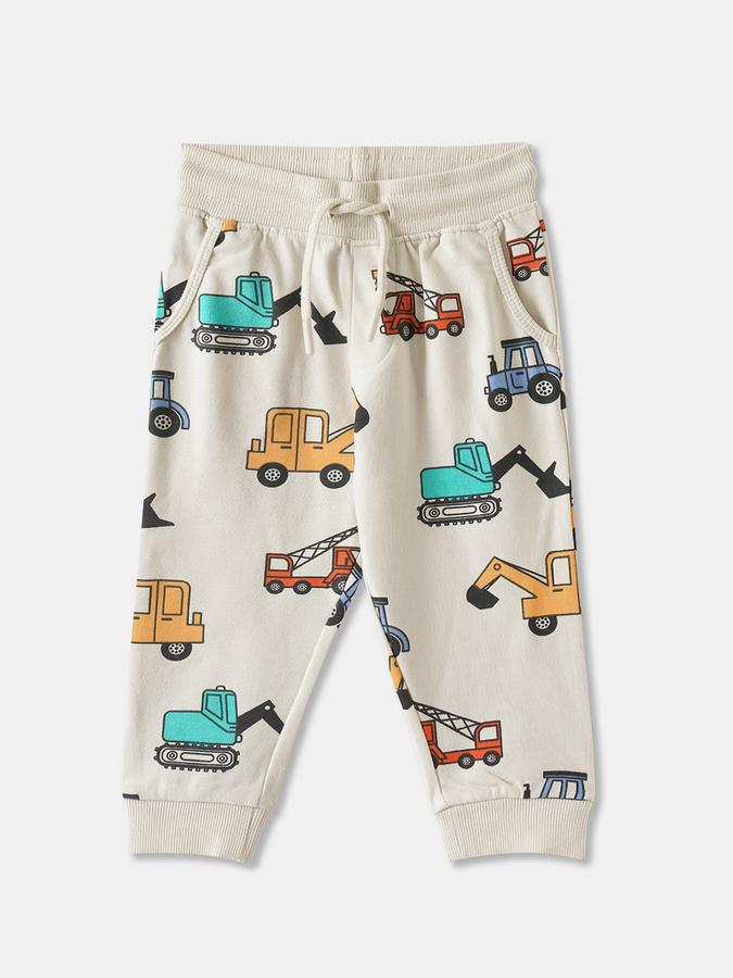 R&B Boys' Ivory Printed Co-ord Set