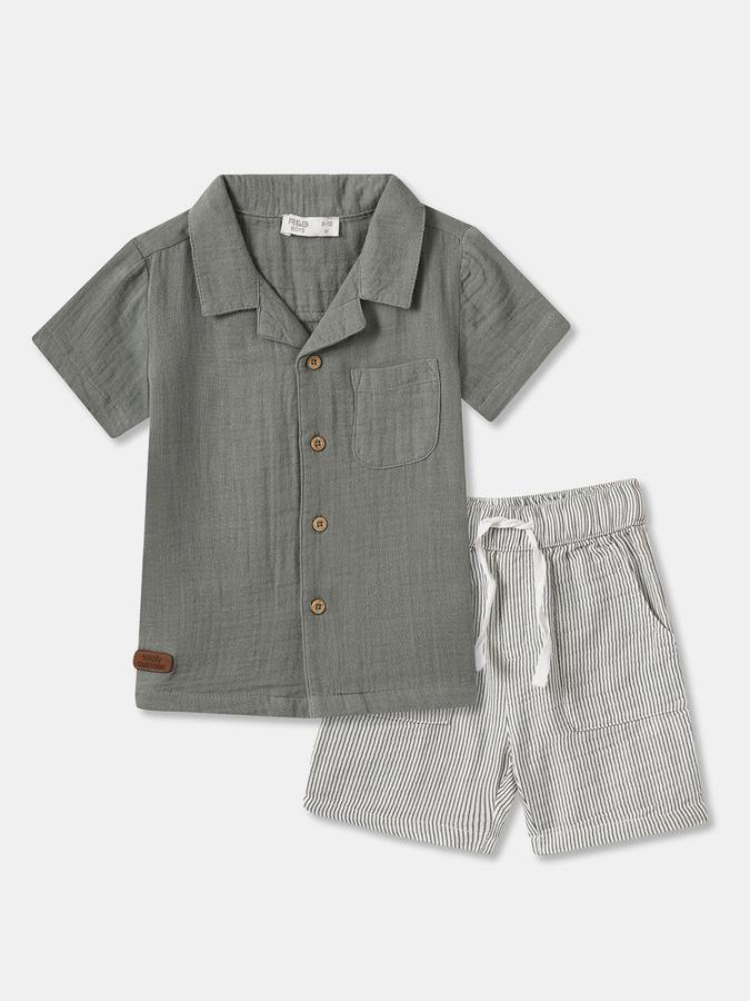 Baby Boys Casual Shirt Shorts 