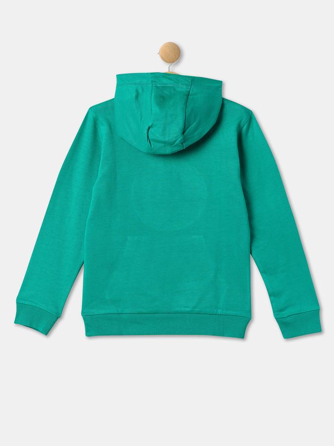 Boys Cotton Regular Fit Hooded Graphic Hoodie