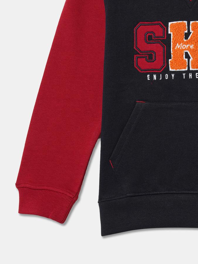 Boys Relaxed Fit Full Sleeve Hooded SweaT-Shirt