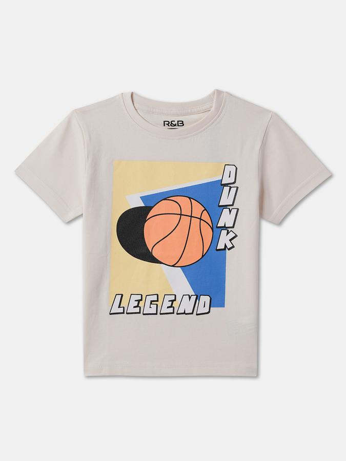 Boys Graphic Print Pure Cotton Regular T Shirt image number 0