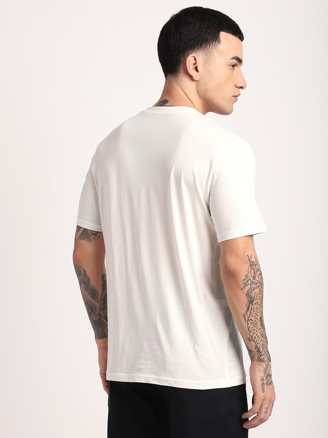Men Cotton Regular Fit Crew Neck Graphic T-shirt
