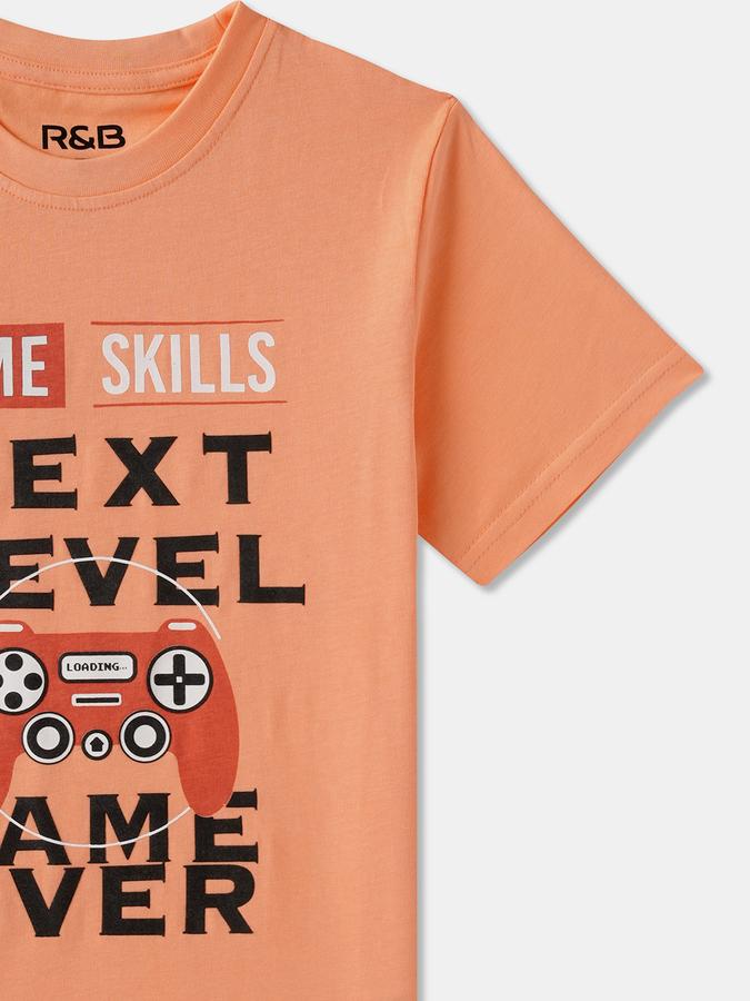 Boys Printed Pure Cotton Regular T Shirt image number 2
