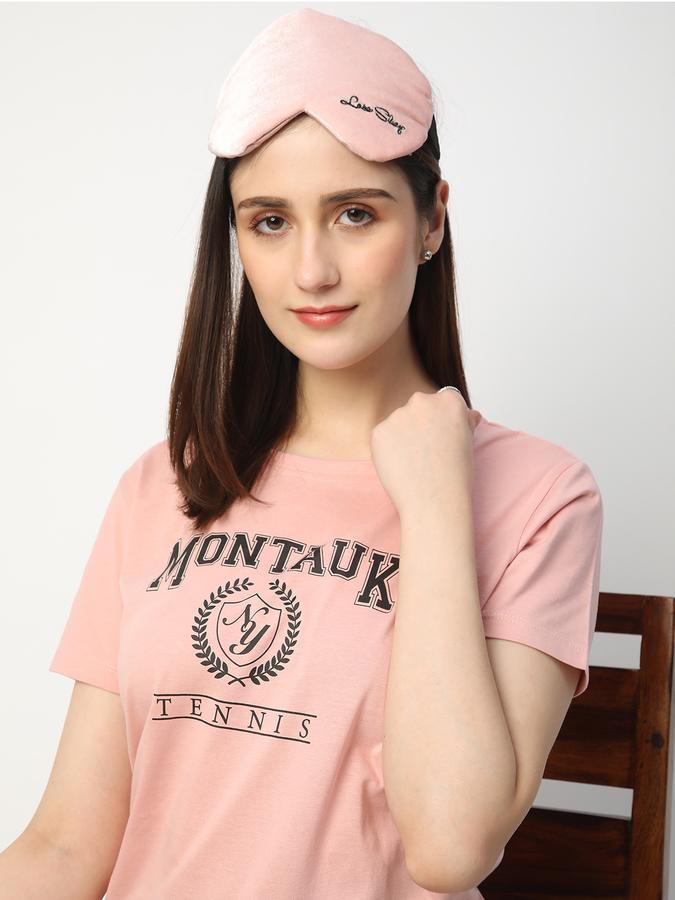Women Cotton Regular Fit Crew Neck Graphic T-shirt