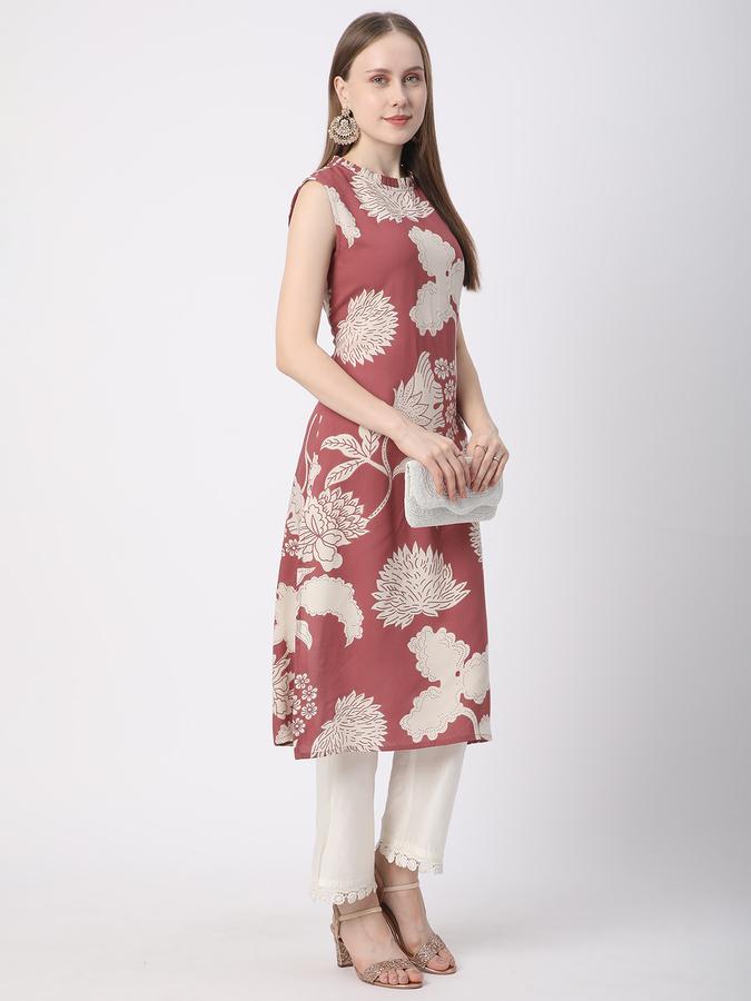 Women Printed Straight Kurta image number 1