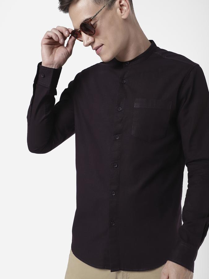 R&B Men Wine Casual Shirts image number 0