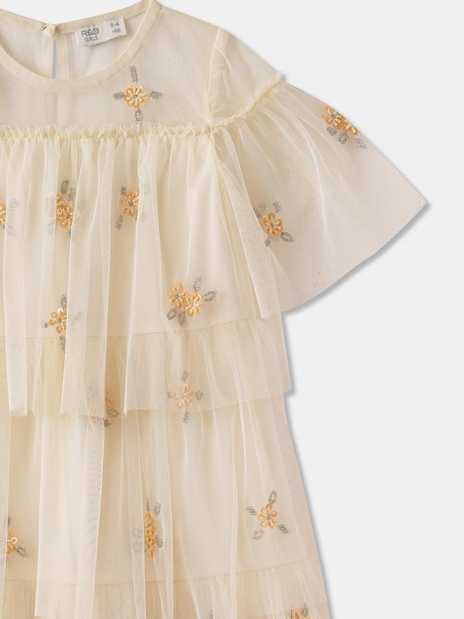 Girls Embroidered Dress image number 2
