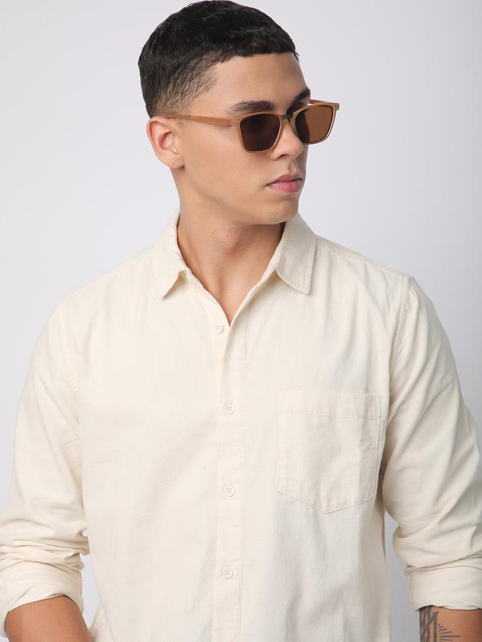 R&B Men Solid Casual Shirt