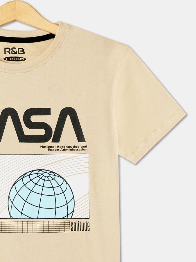 Boys Graphic Print Round-Neck T-Shirt image number 2