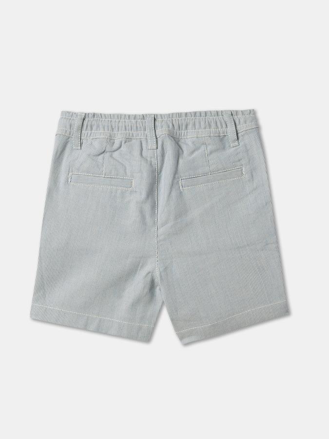 Boys Cotton Relaxed Fit Drawstring Waist Pleated Hem Shorts