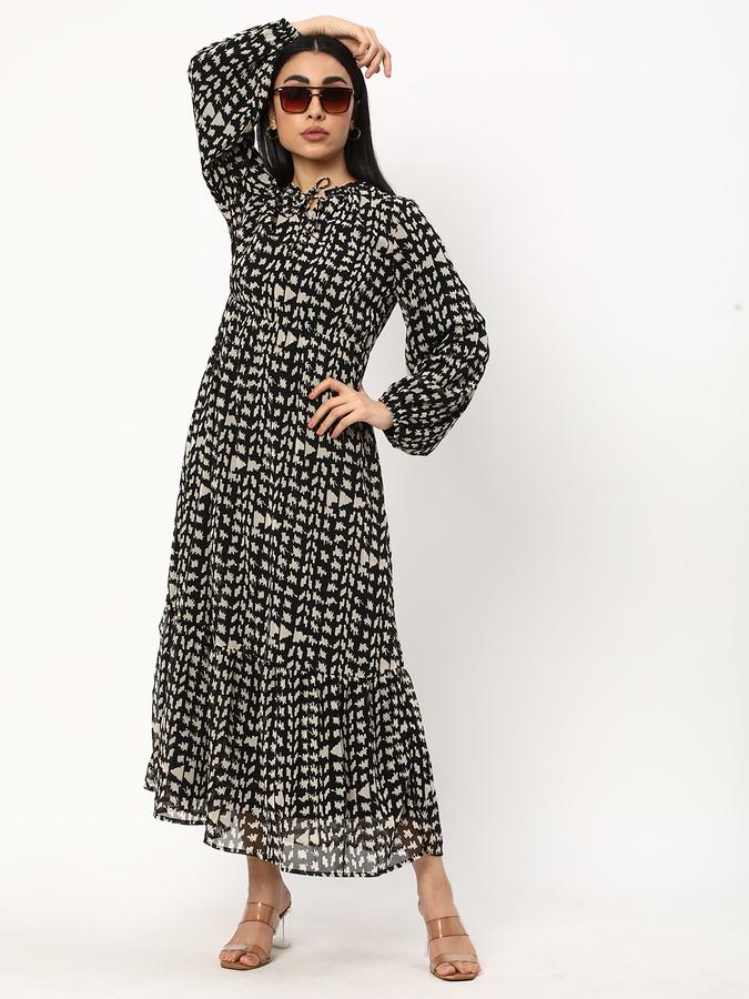 Women Printed A-line Dress image number 1