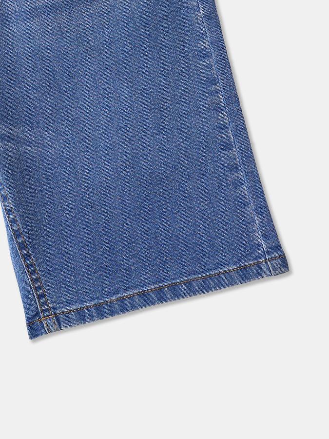 Boys Denim Relaxed Fit Elastic Waist Drawstring Shorts