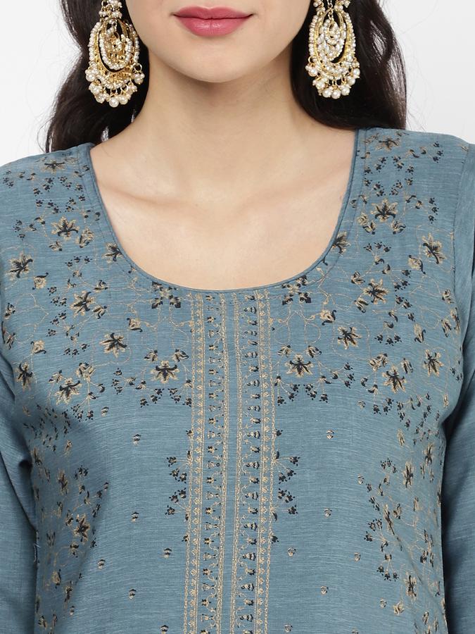 R&B Women Blue Kurtas image number 3