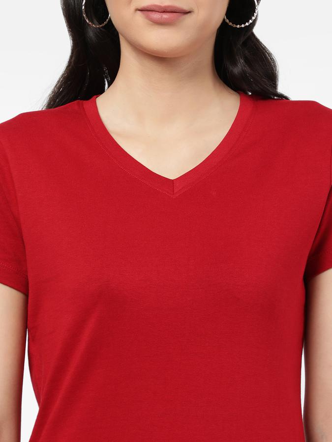 R&B Women Red T-Shirt image number 3