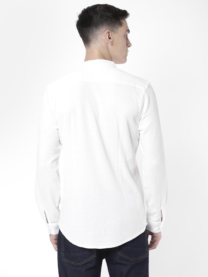 R&B Men White Casual Shirts image number 2