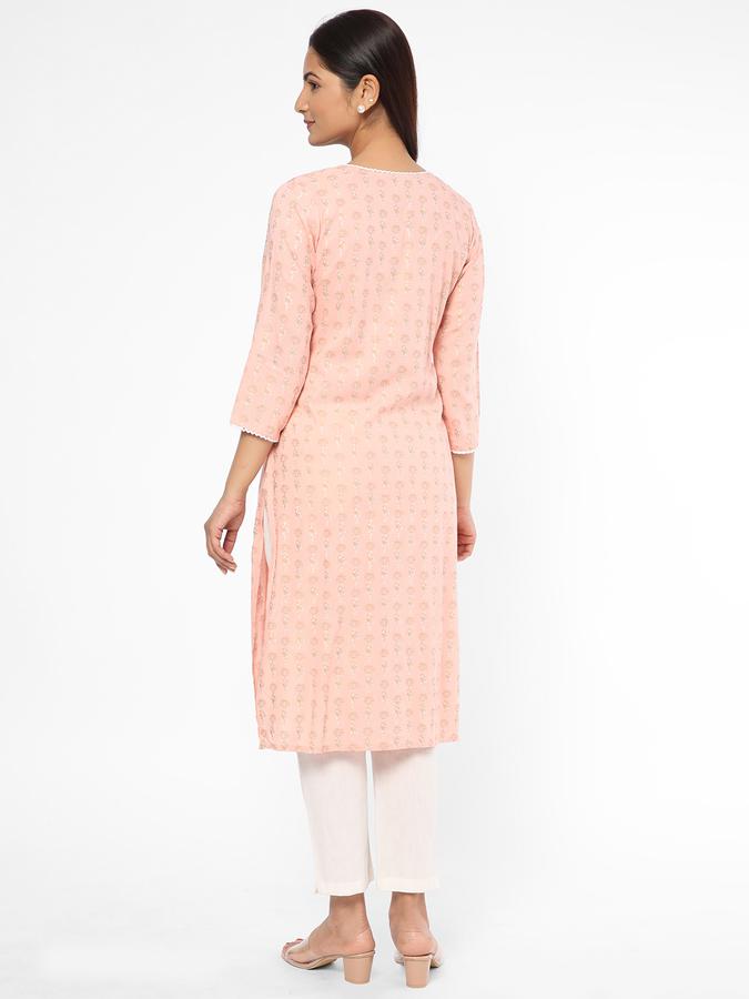 R&B Women Peach Kurta image number 2