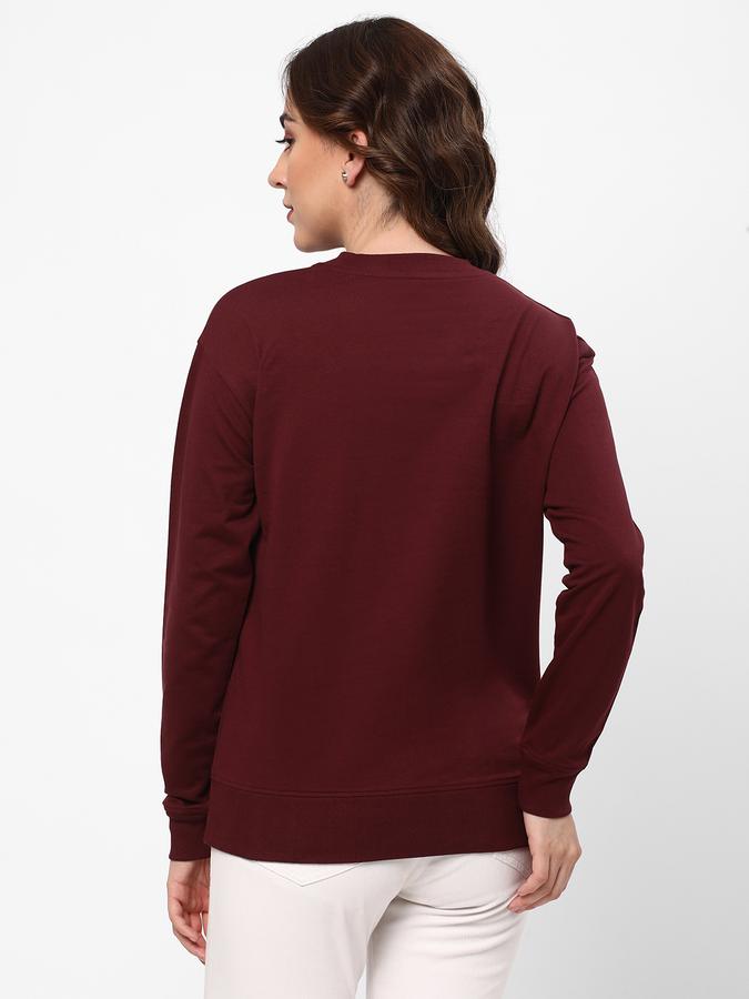 Women Typographic Print Round-Neck Sweatshirt image number 2