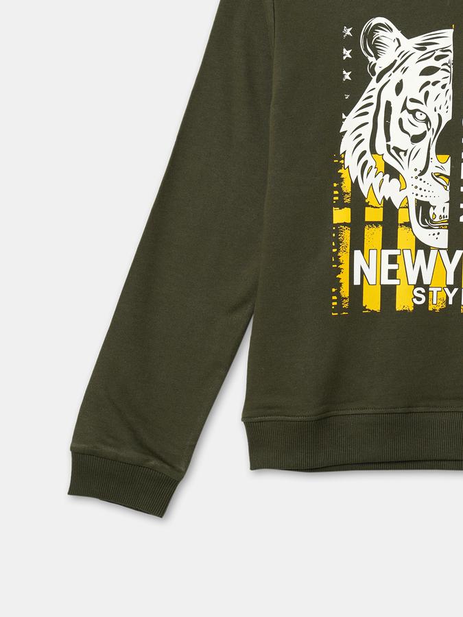 R&B Boys Olive Sweatshirts & Hoodies data-index=