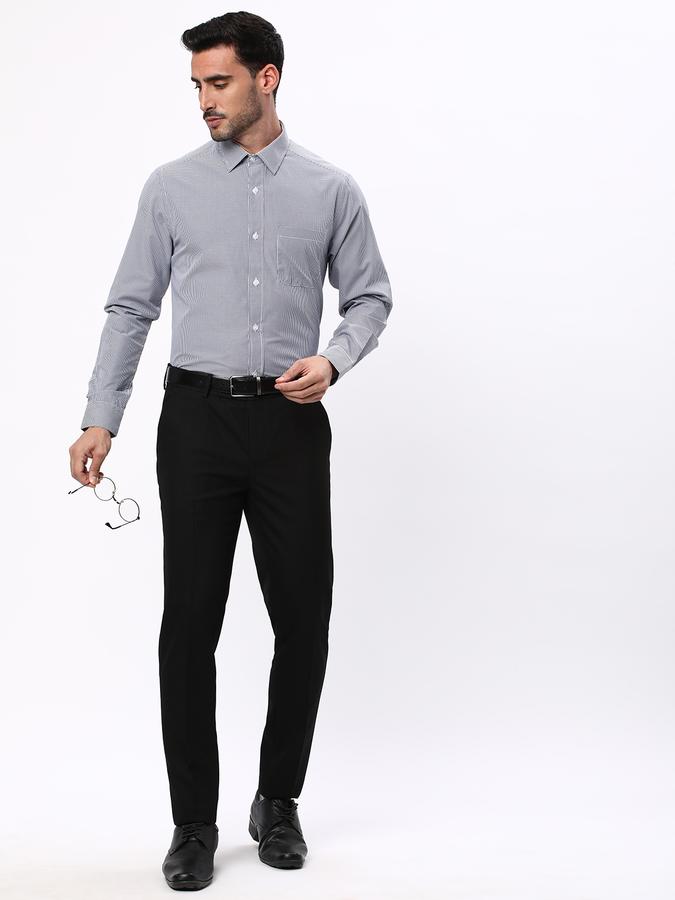 R&B Men Blue Formal Shirts image number 1