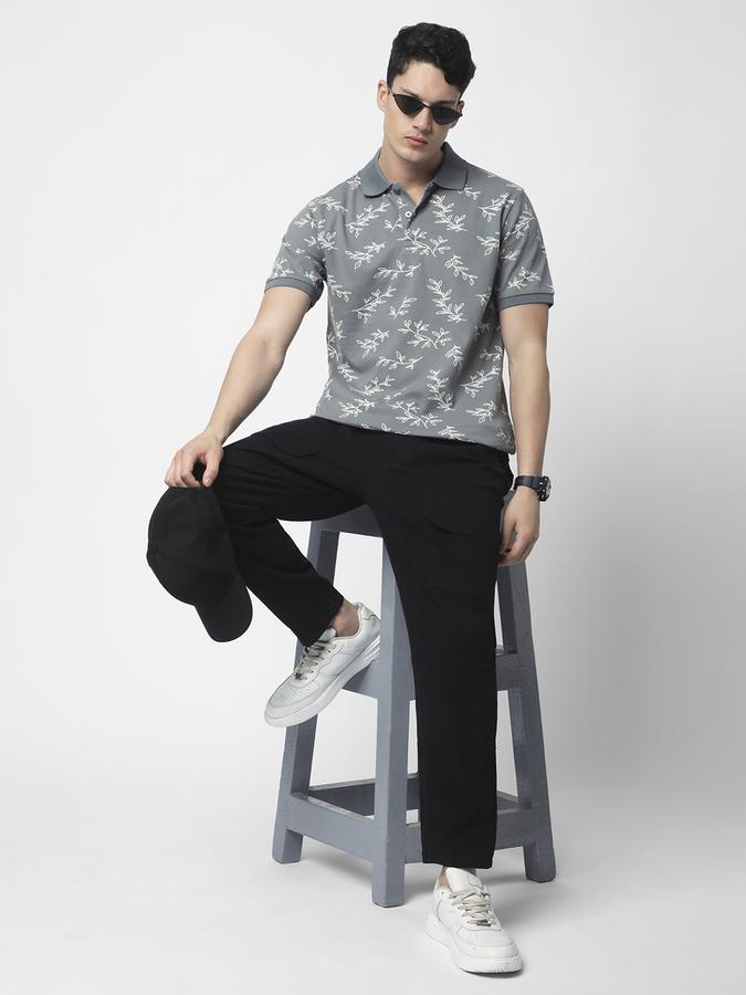 Printed Polo T-Shirt with Short Sleeves image number 1