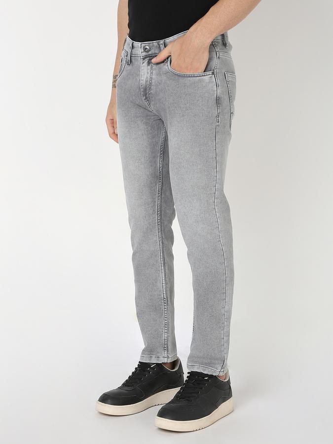 Men Cotton Slim Fit Mid Rise Clean Look Jeans