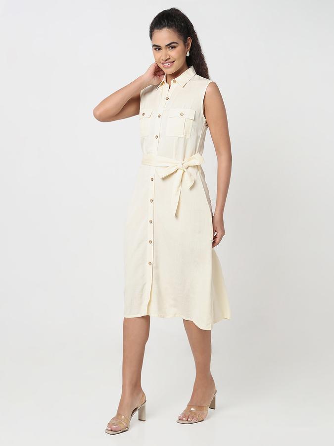 R&B Women A-line  Below Knee Dress  image number 2