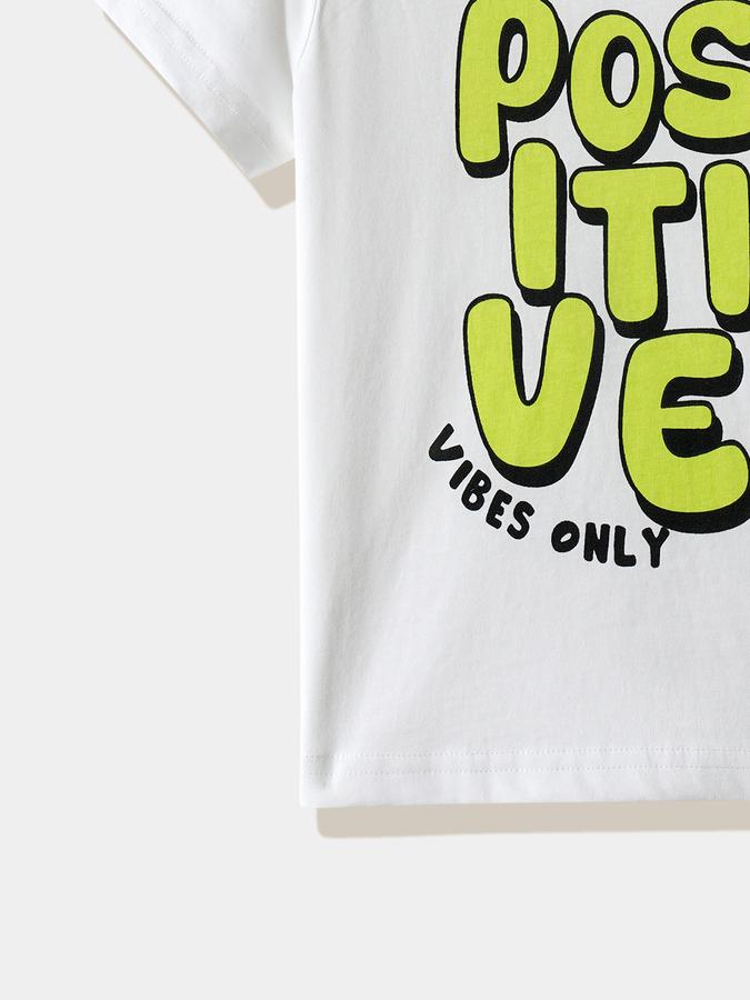 Boys Cotton Regular Fit Crew Neck Graphic T-shirt