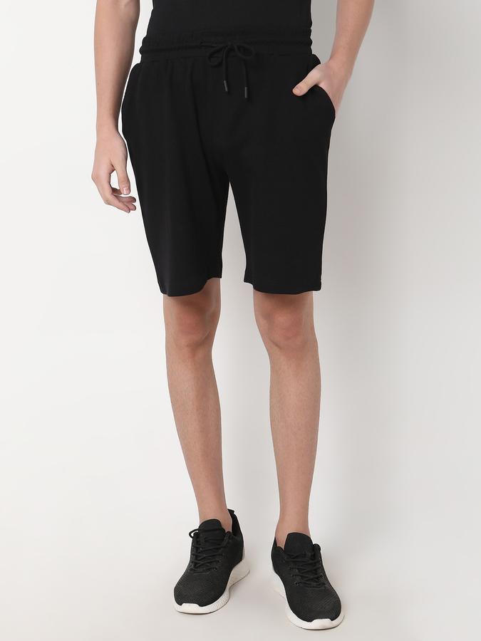 Boys Cotton Relaxed Fit Drawstring Waist Clean Hem Shorts