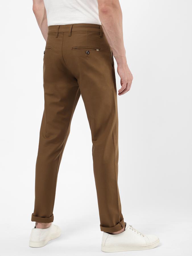 R&B Men Brown Casual Trousers image number 2