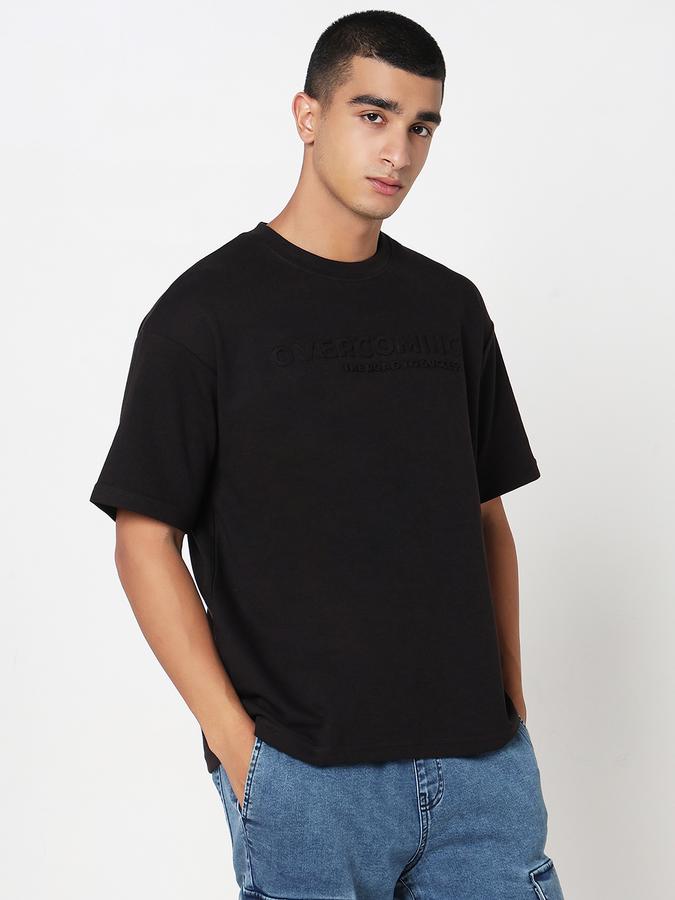 R&B MENS INTERLOCK EMBOShort SleevesED TEE, LOOSE FIT image number 3