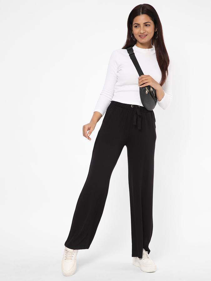 R&B Women Black Pants & Trousers image number 1