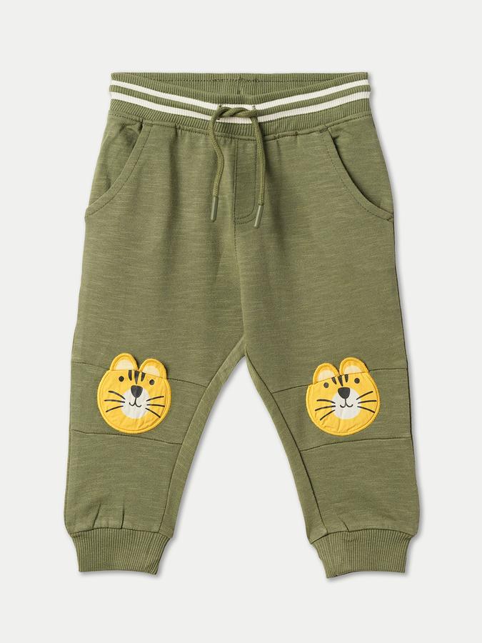 Boys Cotton Joggers with Applique