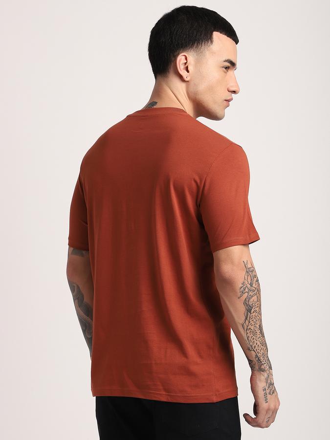 Men Cotton Regular Fit Crew Neck Graphic T-shirt