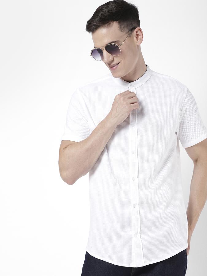 R&B Men White Casual Shirts image number 0