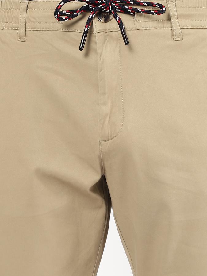 R&B Men Khaki Casual Trousers image number 3